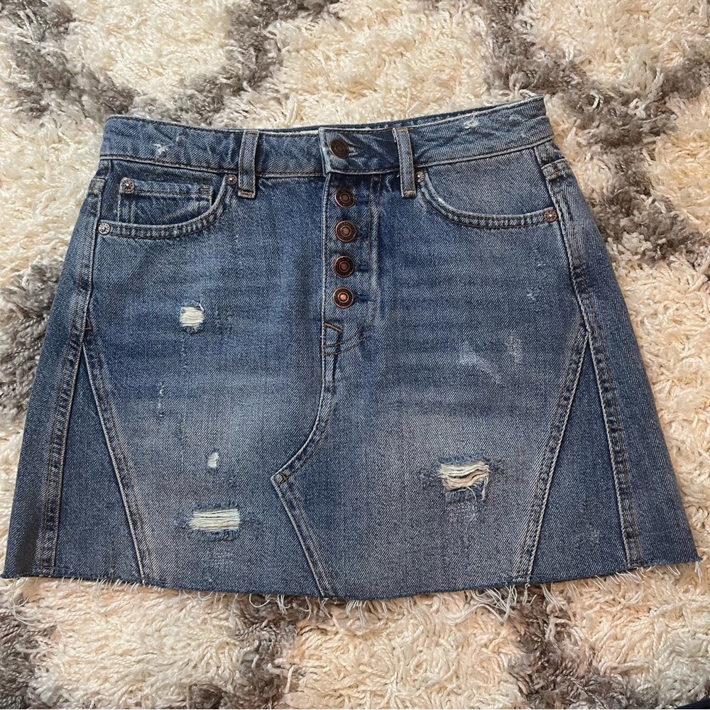 We the free denim skirt